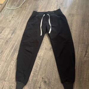 Figs Black Technical Jogger Pants